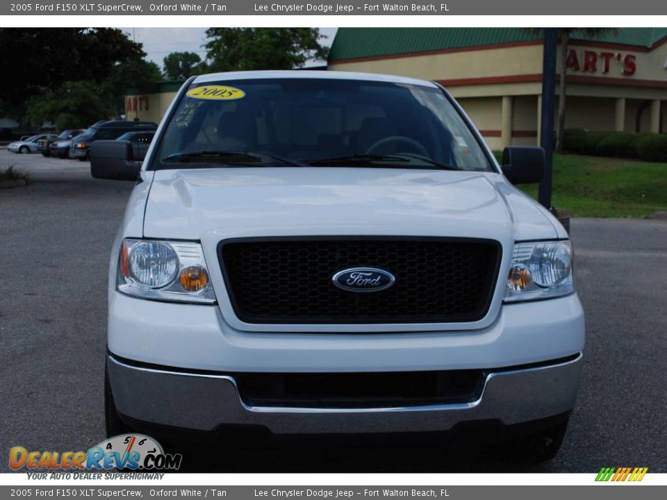 2005 Ford F150 XLT SuperCrew Oxford White / Tan Photo #33