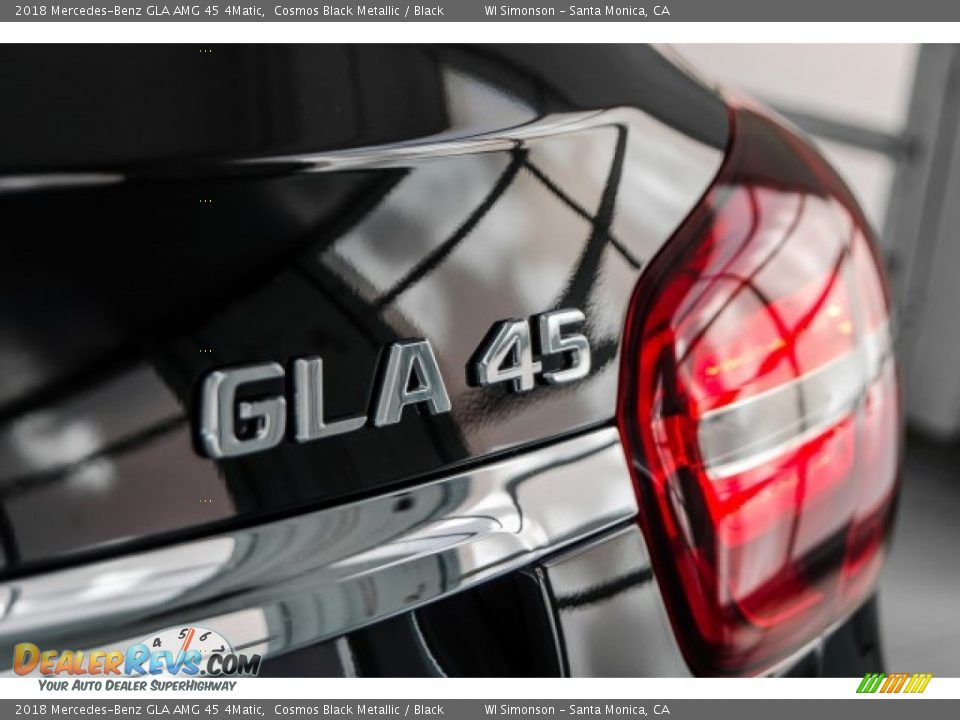 2018 Mercedes-Benz GLA AMG 45 4Matic Cosmos Black Metallic / Black Photo #7