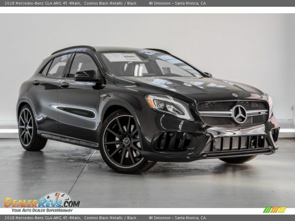 2018 Mercedes-Benz GLA AMG 45 4Matic Cosmos Black Metallic / Black Photo #12