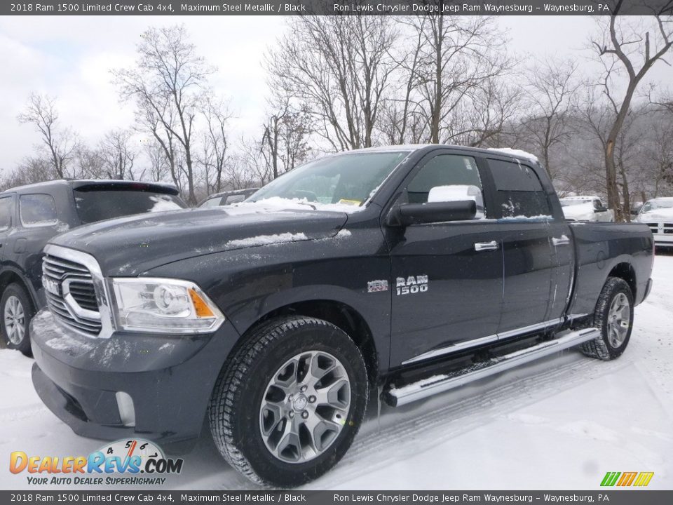 2018 Ram 1500 Limited Crew Cab 4x4 Maximum Steel Metallic / Black Photo #1