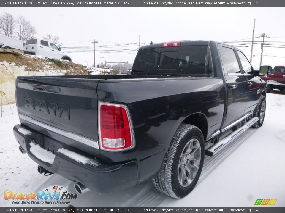 2018 Ram 1500 Limited Crew Cab 4x4 Maximum Steel Metallic / Black Photo #5