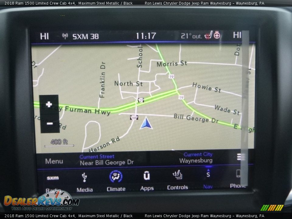 2018 Ram 1500 Limited Crew Cab 4x4 Maximum Steel Metallic / Black Photo #16