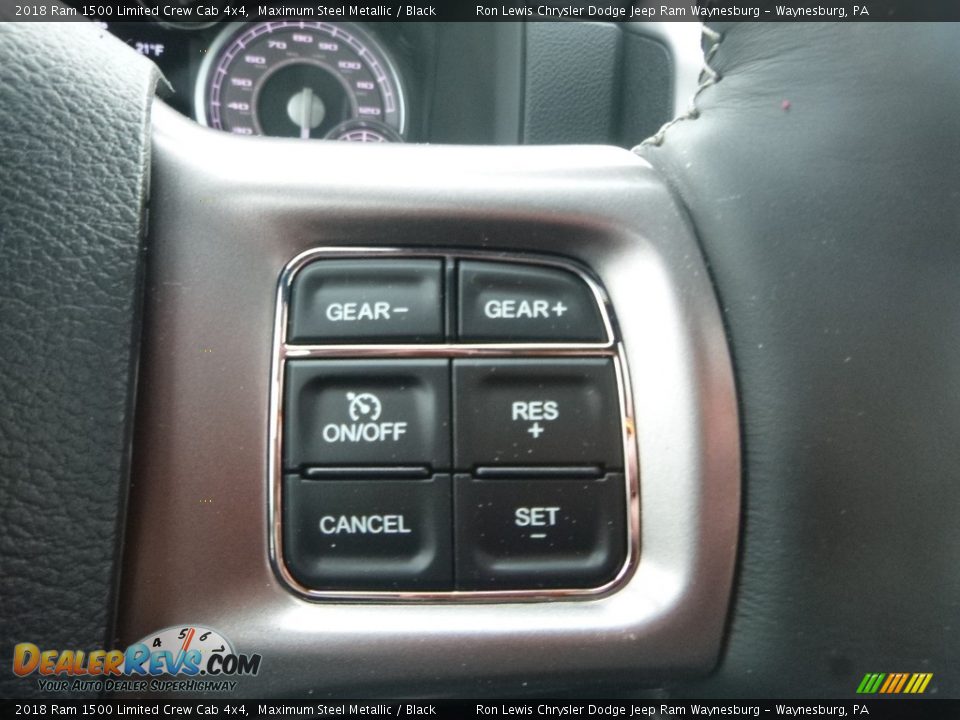 2018 Ram 1500 Limited Crew Cab 4x4 Maximum Steel Metallic / Black Photo #18