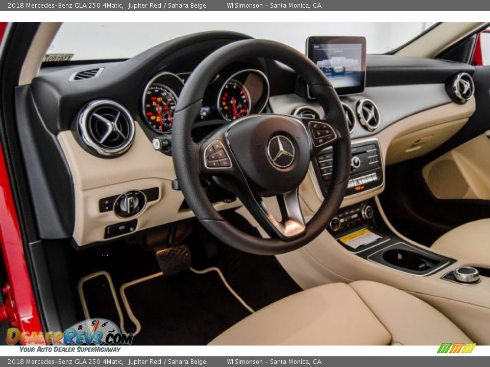 2018 Mercedes-Benz GLA 250 4Matic Jupiter Red / Sahara Beige Photo #6