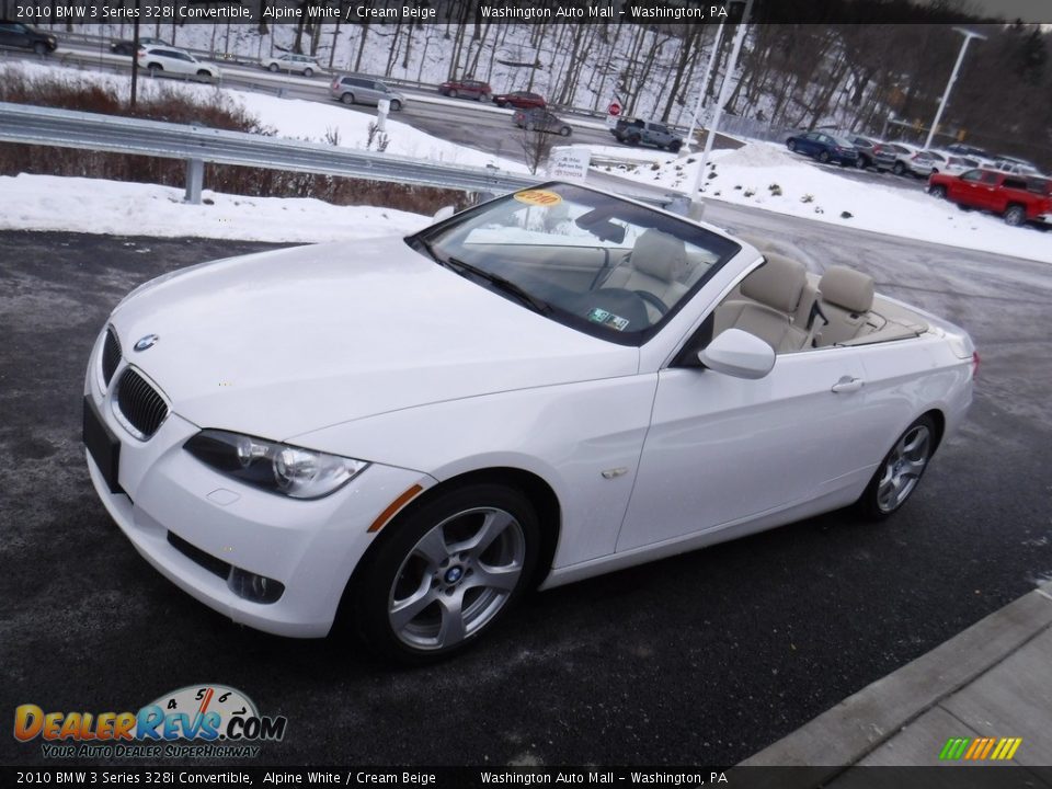 2010 BMW 3 Series 328i Convertible Alpine White / Cream Beige Photo #8