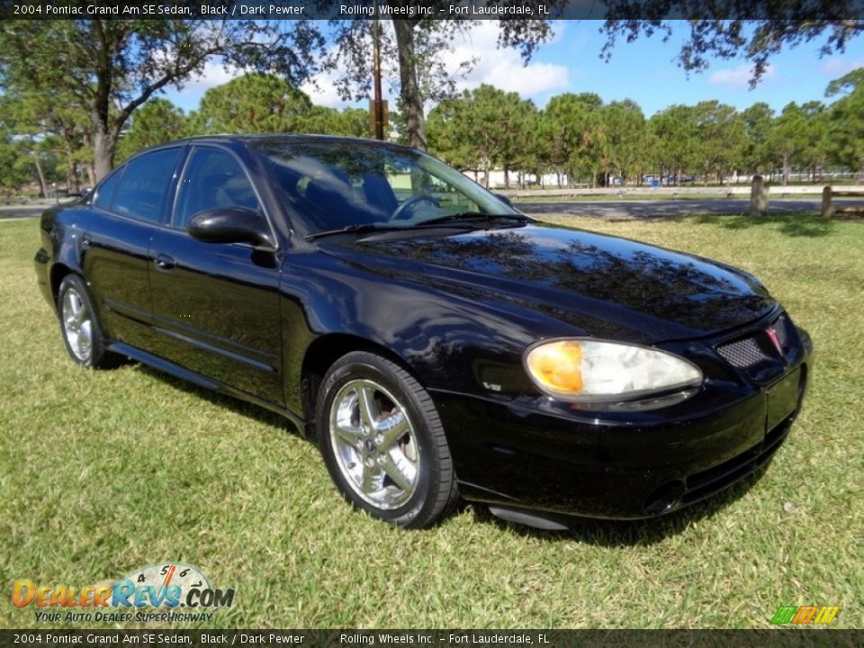 2004 Pontiac Grand Am SE Sedan Black / Dark Pewter Photo #13