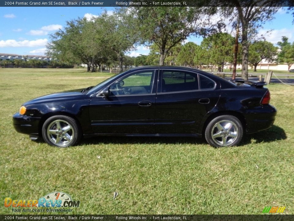 2004 Pontiac Grand Am SE Sedan Black / Dark Pewter Photo #25