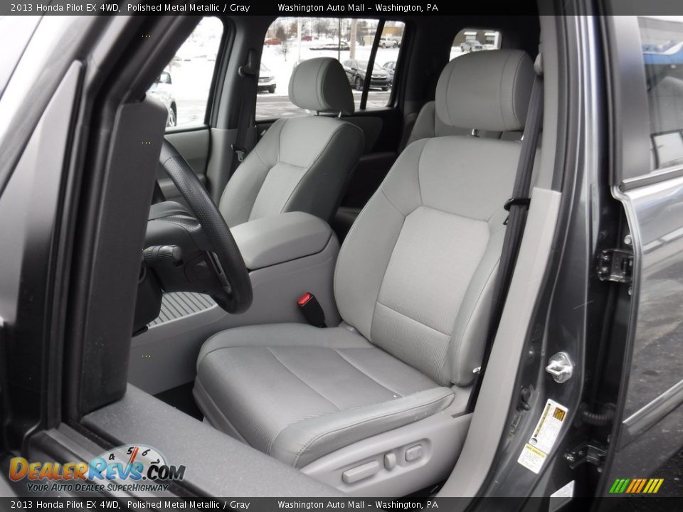 2013 Honda Pilot EX 4WD Polished Metal Metallic / Gray Photo #12