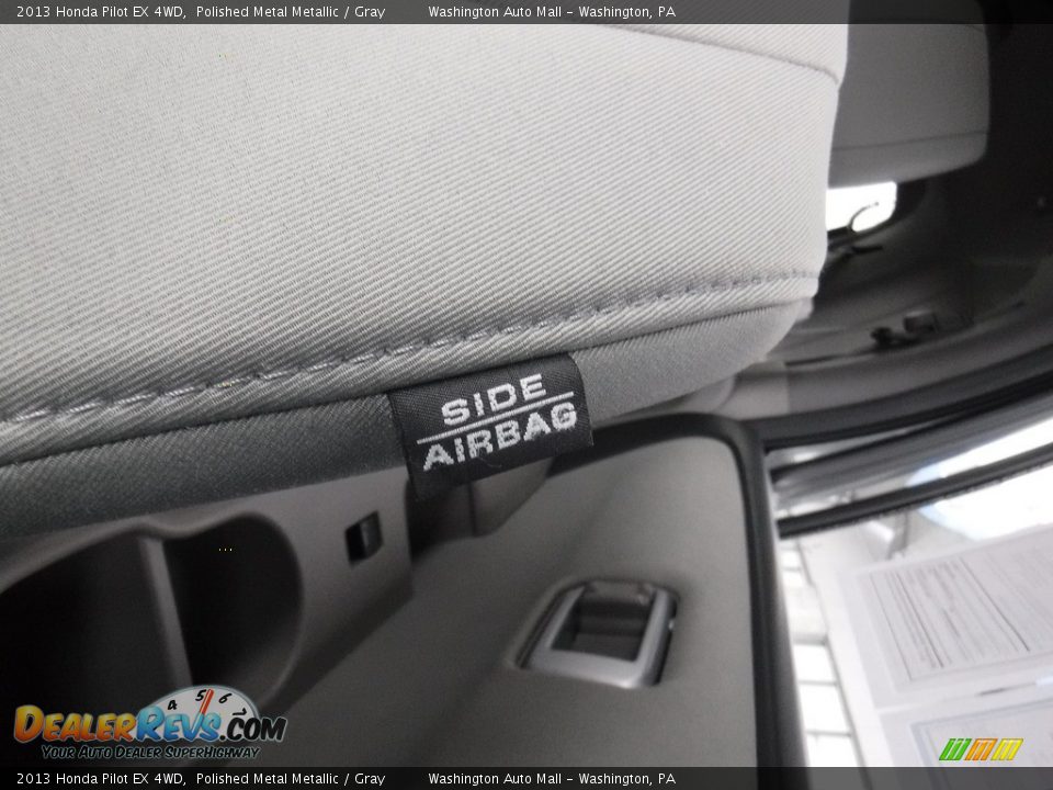 2013 Honda Pilot EX 4WD Polished Metal Metallic / Gray Photo #14