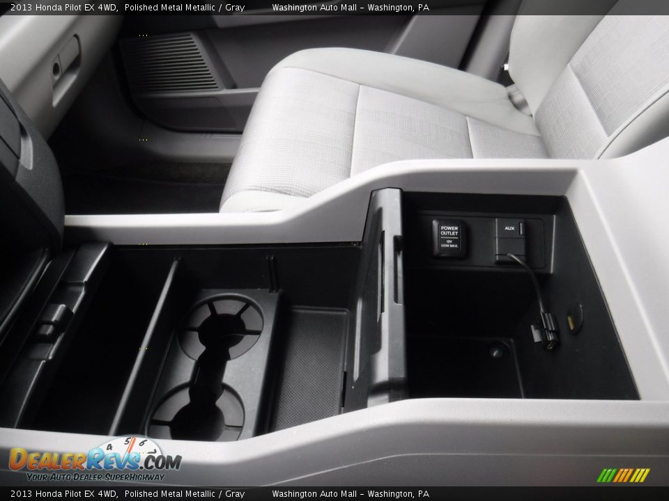 2013 Honda Pilot EX 4WD Polished Metal Metallic / Gray Photo #18