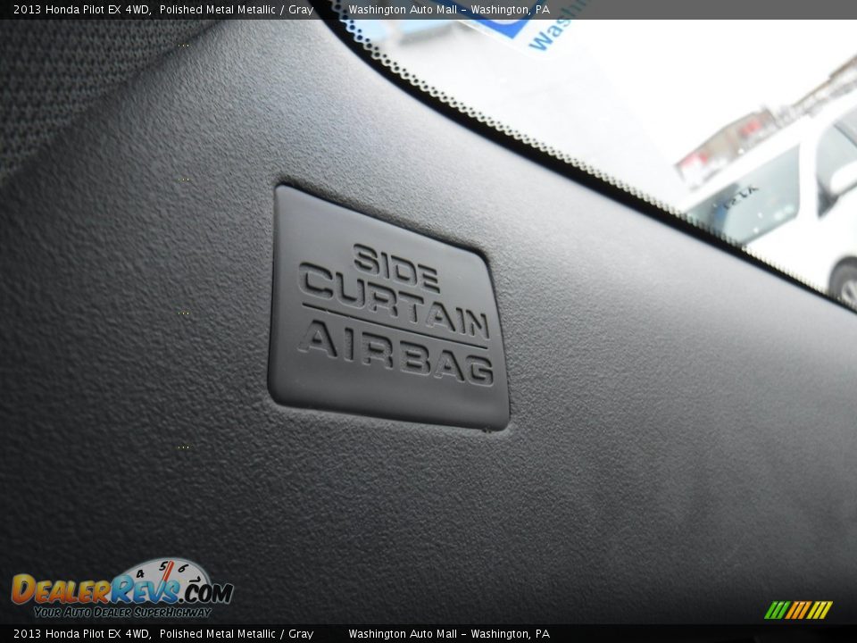 2013 Honda Pilot EX 4WD Polished Metal Metallic / Gray Photo #20
