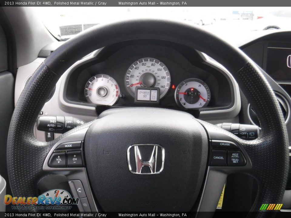 2013 Honda Pilot EX 4WD Polished Metal Metallic / Gray Photo #21