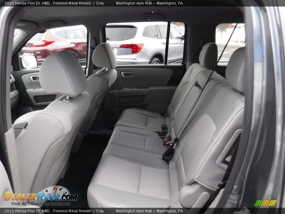 2013 Honda Pilot EX 4WD Polished Metal Metallic / Gray Photo #23