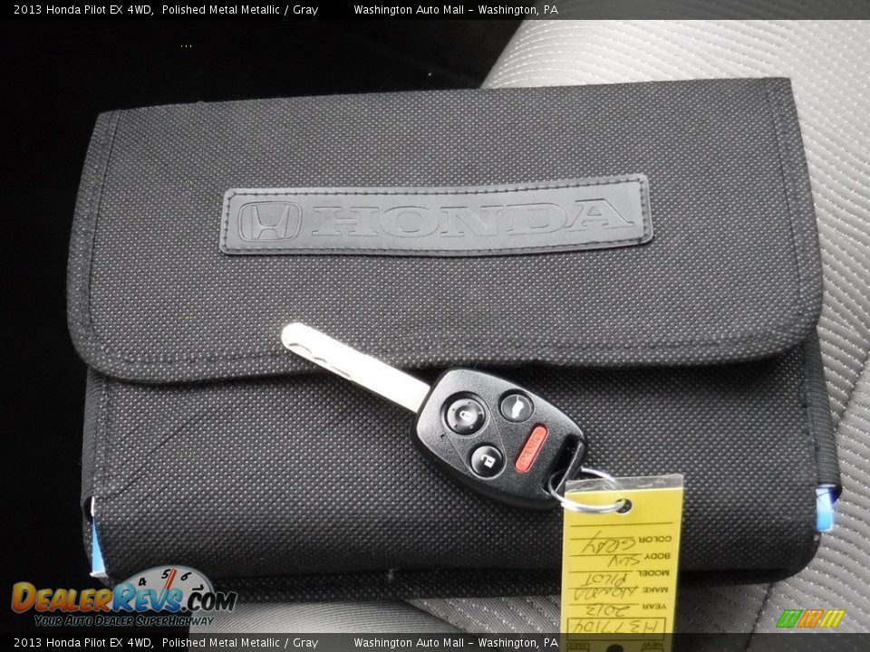 2013 Honda Pilot EX 4WD Polished Metal Metallic / Gray Photo #26