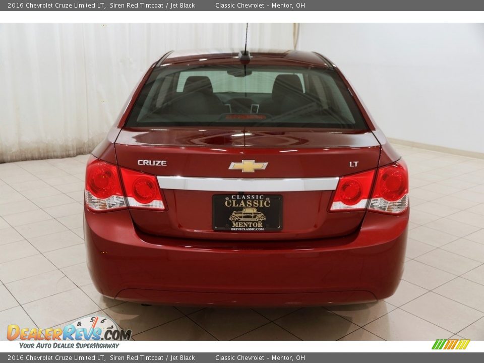 2016 Chevrolet Cruze Limited LT Siren Red Tintcoat / Jet Black Photo #15