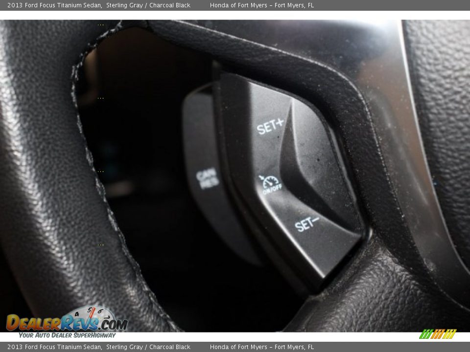 2013 Ford Focus Titanium Sedan Sterling Gray / Charcoal Black Photo #20