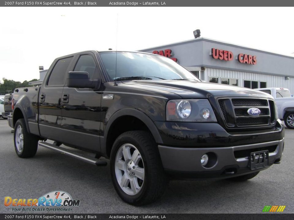 2007 Ford F150 FX4 SuperCrew 4x4 Black / Black Photo #1