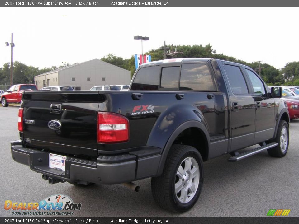 2007 Ford F150 FX4 SuperCrew 4x4 Black / Black Photo #3