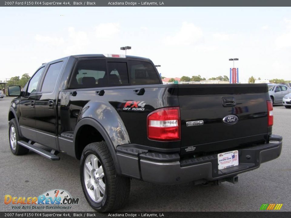 2007 Ford F150 FX4 SuperCrew 4x4 Black / Black Photo #5