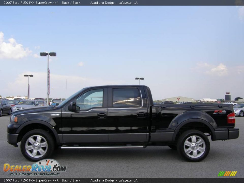 2007 Ford F150 FX4 SuperCrew 4x4 Black / Black Photo #6