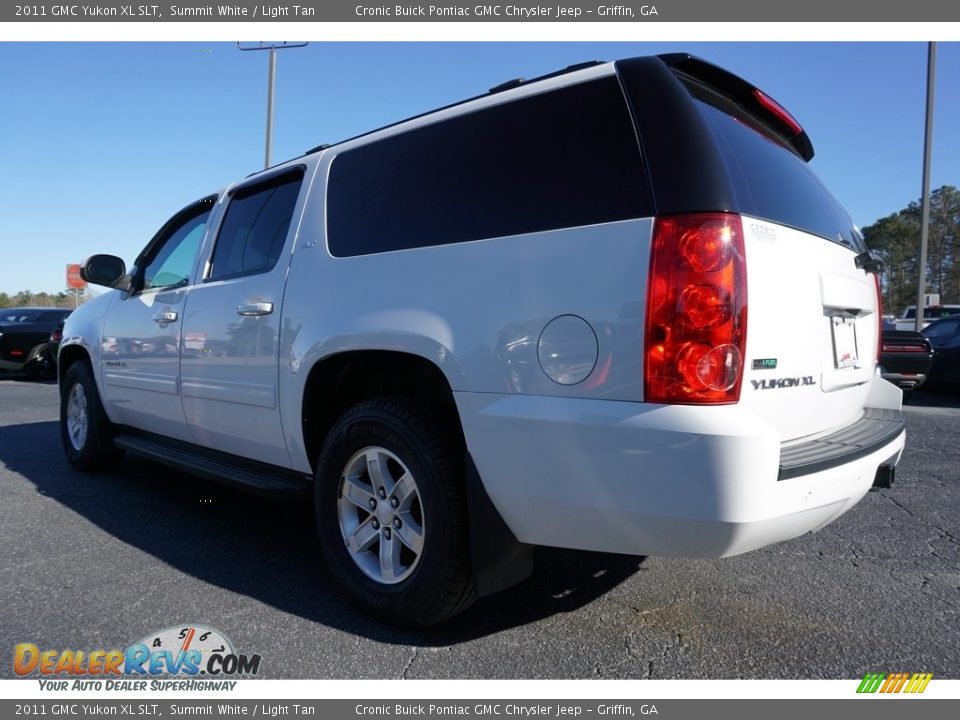 2011 GMC Yukon XL SLT Summit White / Light Tan Photo #5