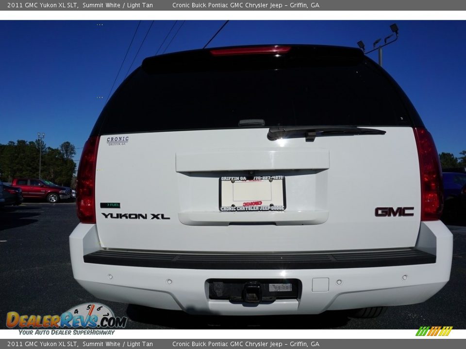 2011 GMC Yukon XL SLT Summit White / Light Tan Photo #6
