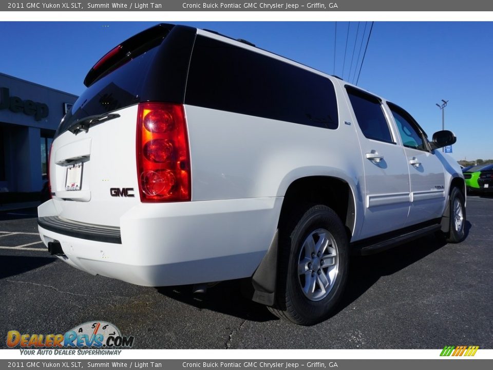 2011 GMC Yukon XL SLT Summit White / Light Tan Photo #7