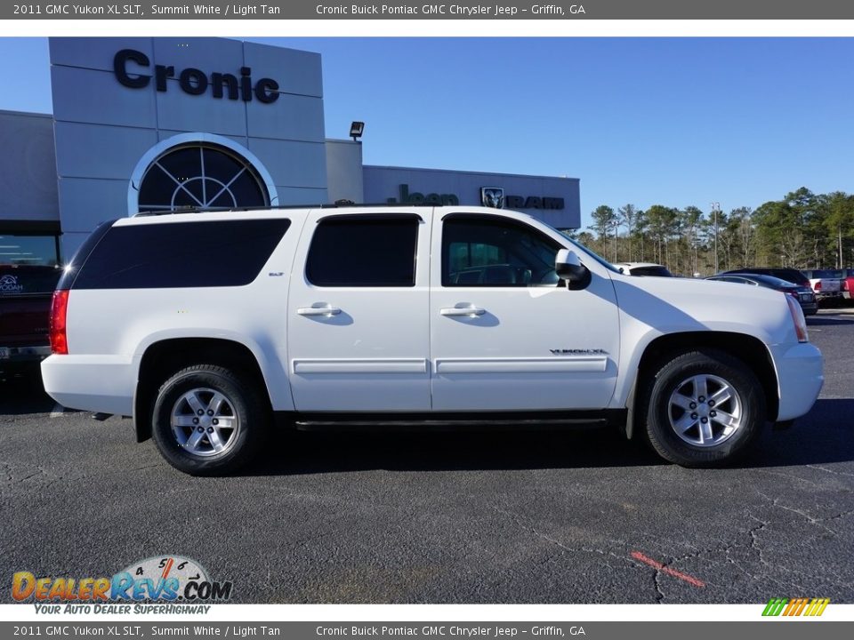 2011 GMC Yukon XL SLT Summit White / Light Tan Photo #8