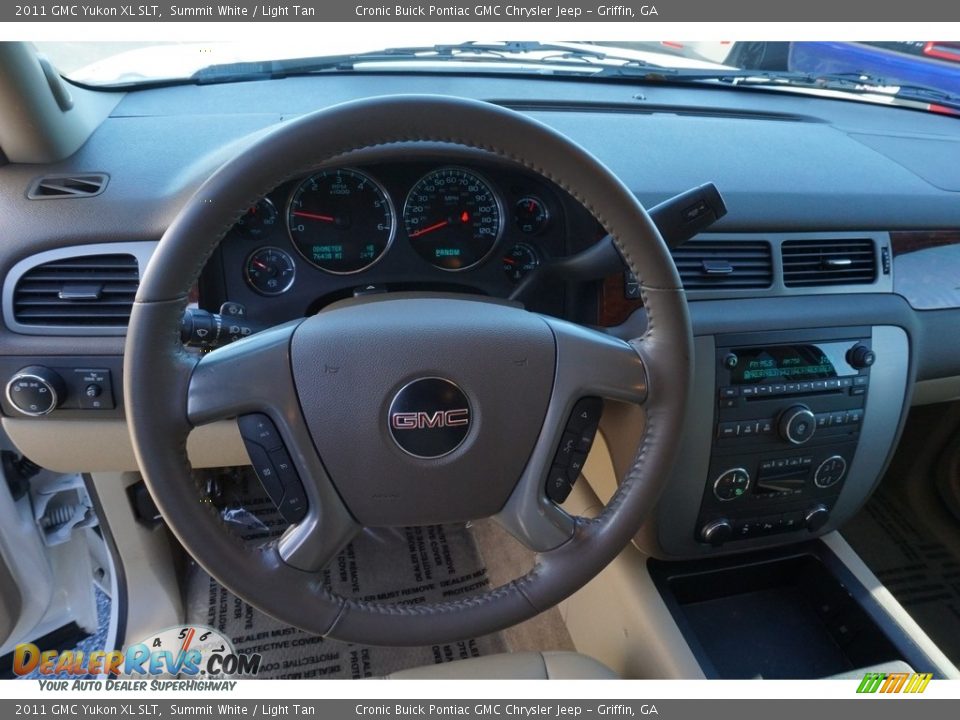 2011 GMC Yukon XL SLT Summit White / Light Tan Photo #10