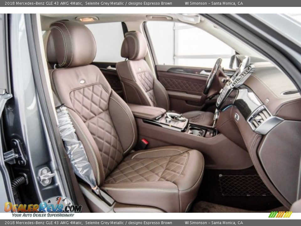 designo Espresso Brown Interior - 2018 Mercedes-Benz GLE 43 AMG 4Matic Photo #6