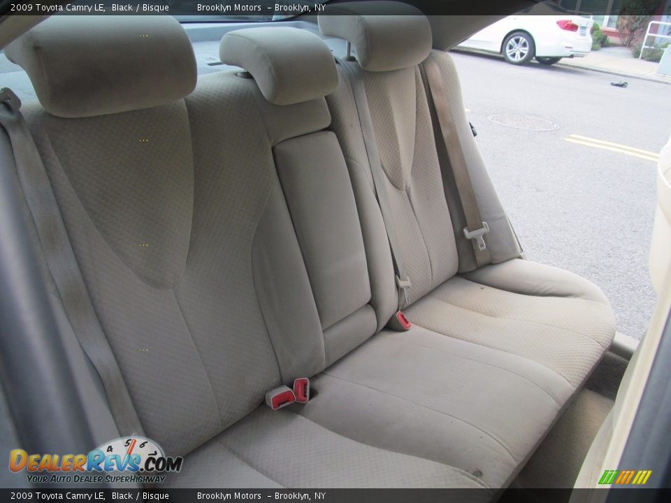 2009 Toyota Camry LE Black / Bisque Photo #26