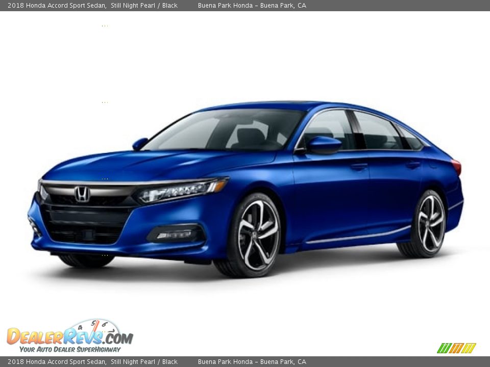 2018 Honda Accord Sport Sedan Still Night Pearl / Black Photo #19