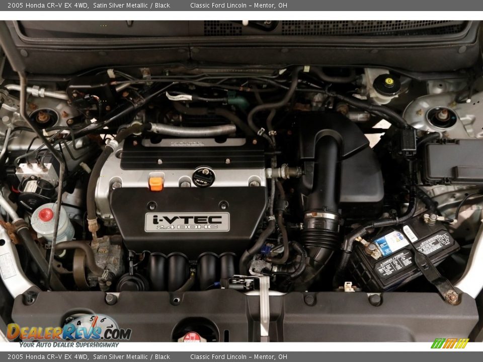 2005 Honda CR-V EX 4WD Satin Silver Metallic / Black Photo #17