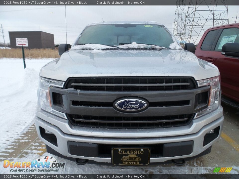 2018 Ford F150 XLT SuperCrew 4x4 Ingot Silver / Black Photo #2