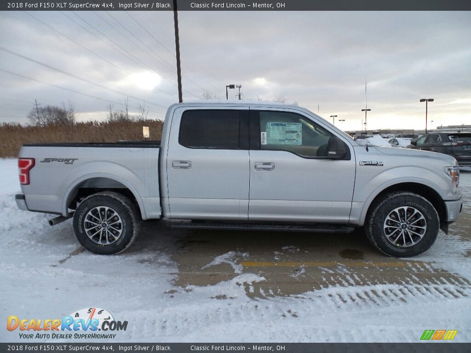 2018 Ford F150 XLT SuperCrew 4x4 Ingot Silver / Black Photo #3