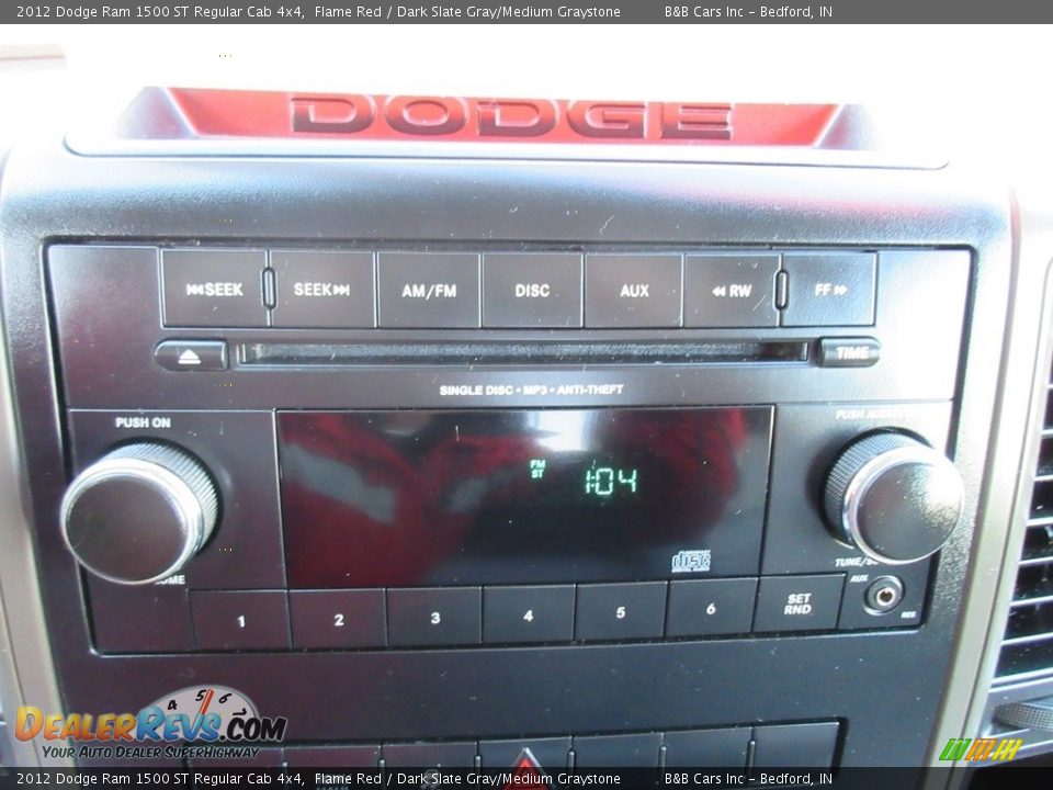 2012 Dodge Ram 1500 ST Regular Cab 4x4 Flame Red / Dark Slate Gray/Medium Graystone Photo #30