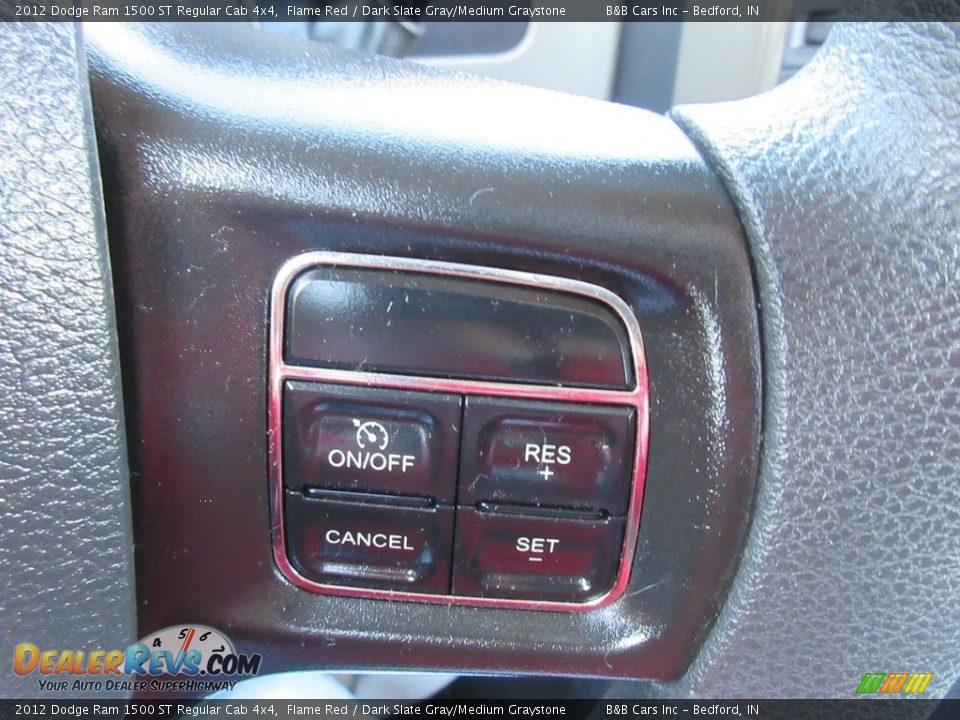 2012 Dodge Ram 1500 ST Regular Cab 4x4 Flame Red / Dark Slate Gray/Medium Graystone Photo #33