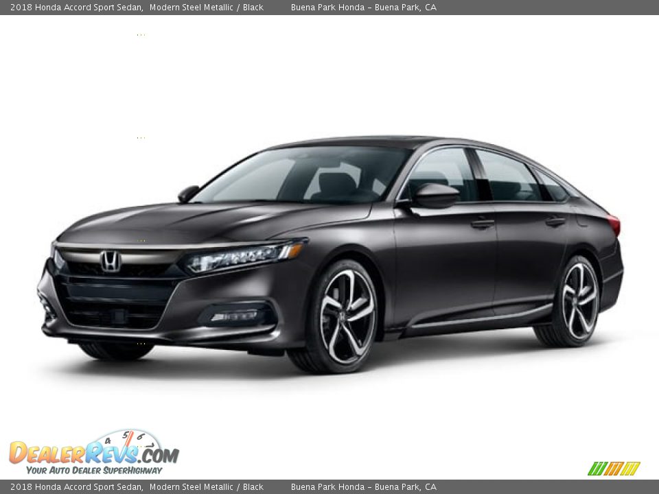 2018 Honda Accord Sport Sedan Modern Steel Metallic / Black Photo #19