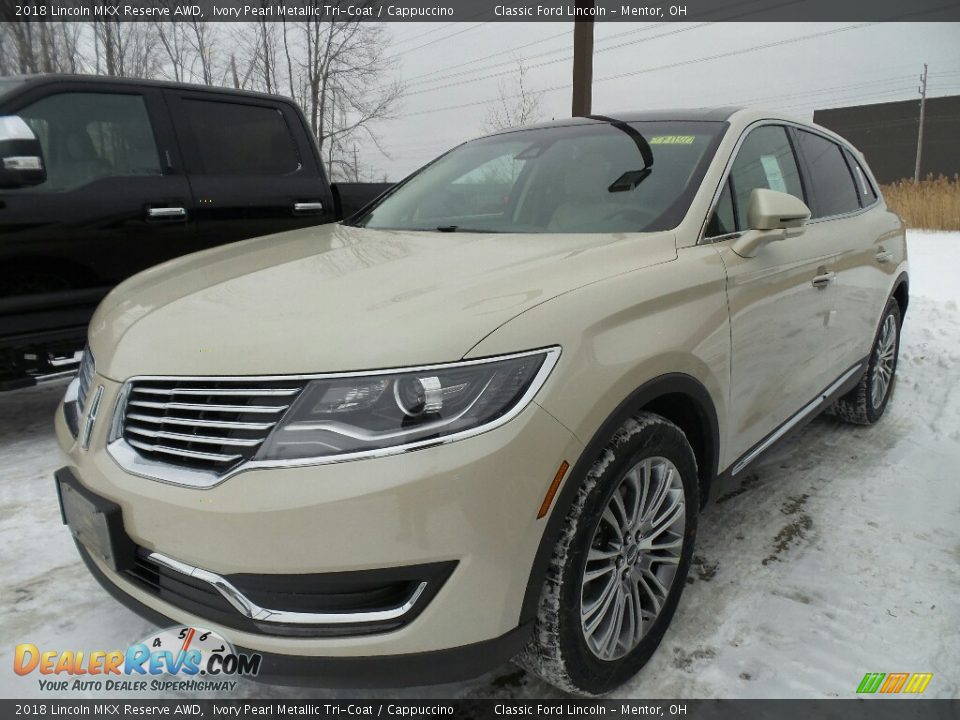 2018 Lincoln MKX Reserve AWD Ivory Pearl Metallic Tri-Coat / Cappuccino Photo #1