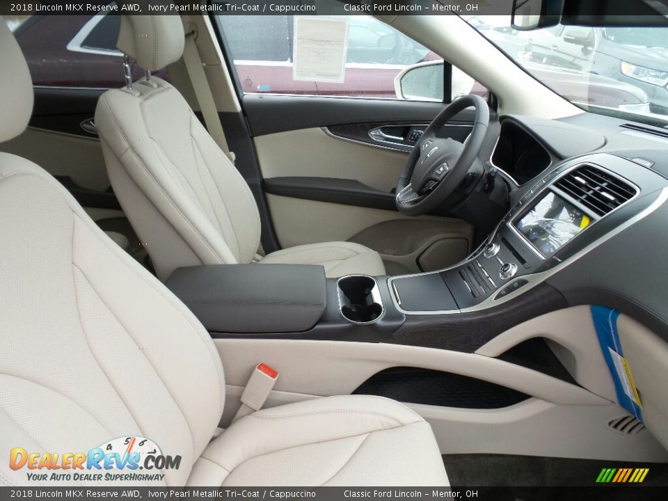 2018 Lincoln MKX Reserve AWD Ivory Pearl Metallic Tri-Coat / Cappuccino Photo #4