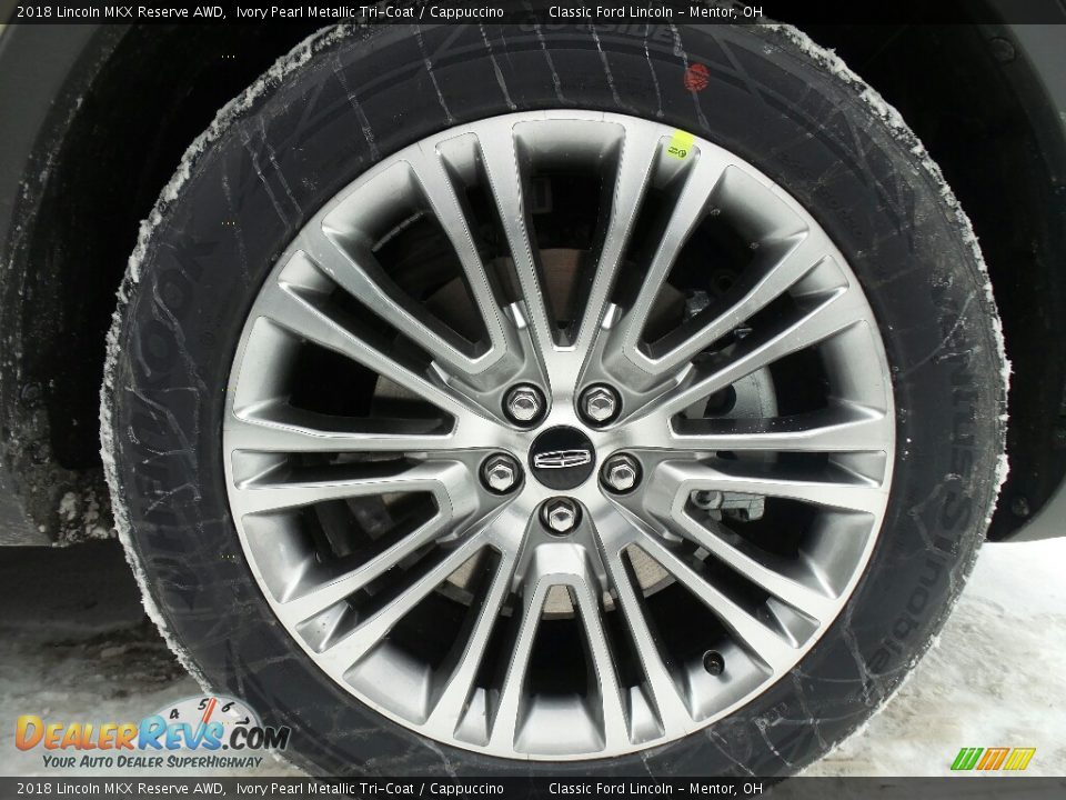 2018 Lincoln MKX Reserve AWD Ivory Pearl Metallic Tri-Coat / Cappuccino Photo #6