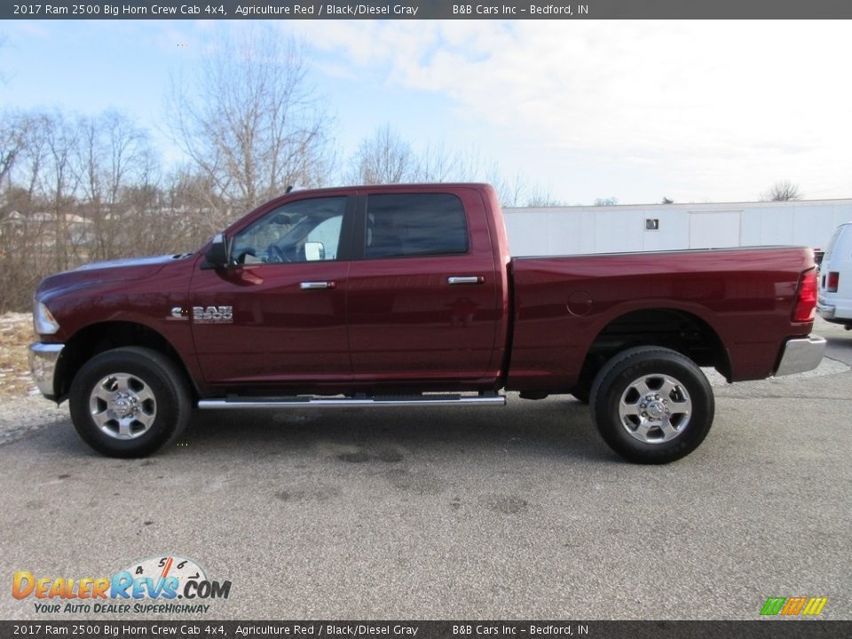 2017 Ram 2500 Big Horn Crew Cab 4x4 Agriculture Red / Black/Diesel Gray Photo #3