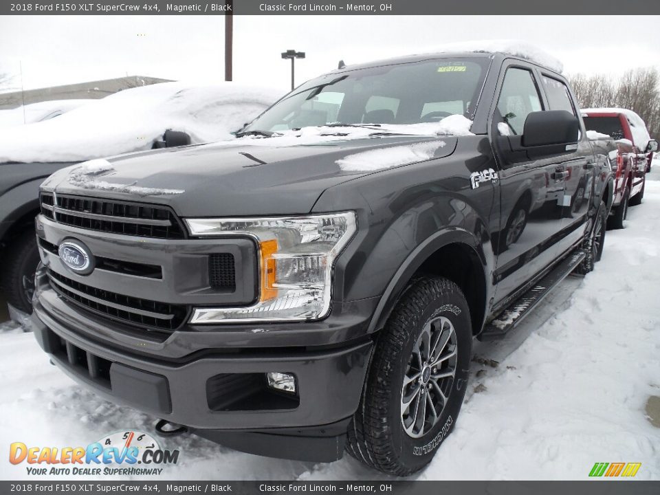 2018 Ford F150 XLT SuperCrew 4x4 Magnetic / Black Photo #1