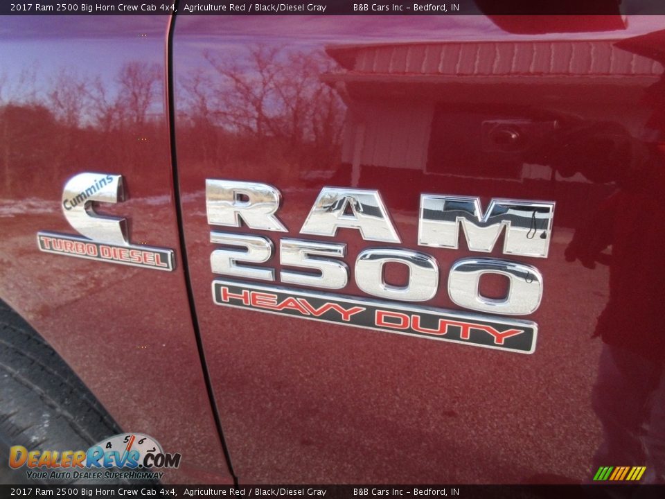 2017 Ram 2500 Big Horn Crew Cab 4x4 Agriculture Red / Black/Diesel Gray Photo #15