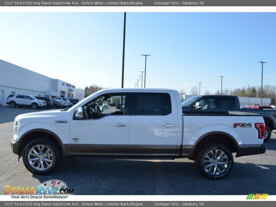 2017 Ford F150 King Ranch SuperCrew 4x4 Oxford White / Limited Black/Mojave Photo #4