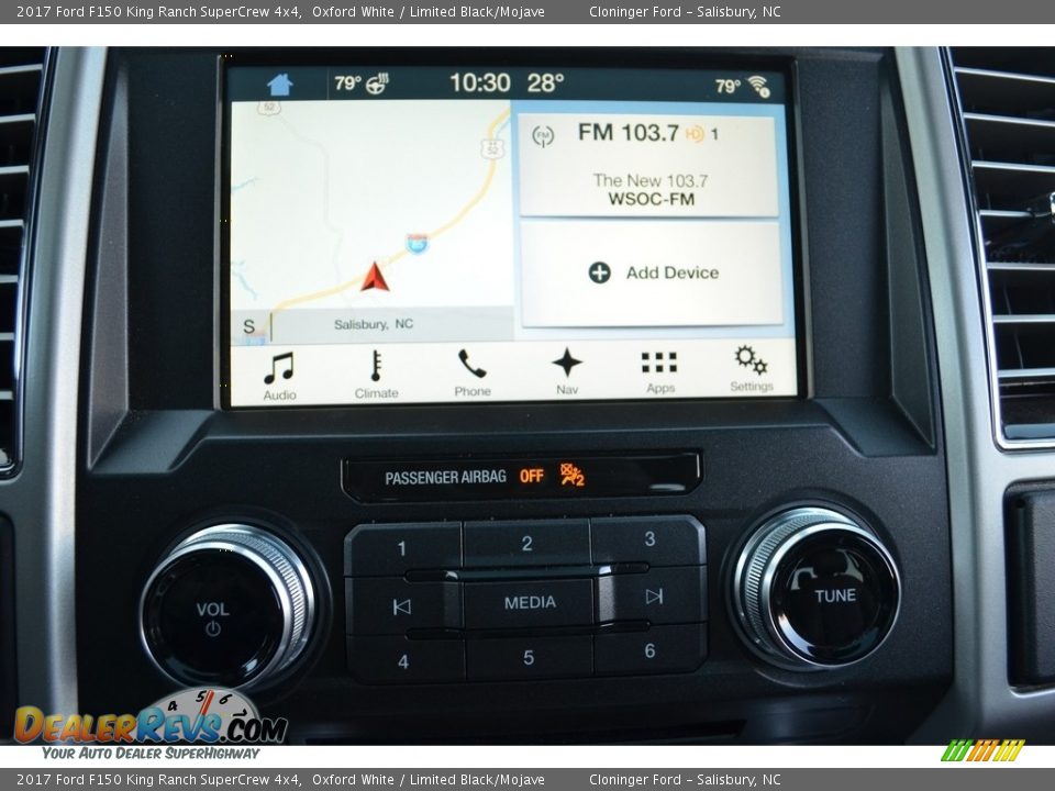 2017 Ford F150 King Ranch SuperCrew 4x4 Oxford White / Limited Black/Mojave Photo #18