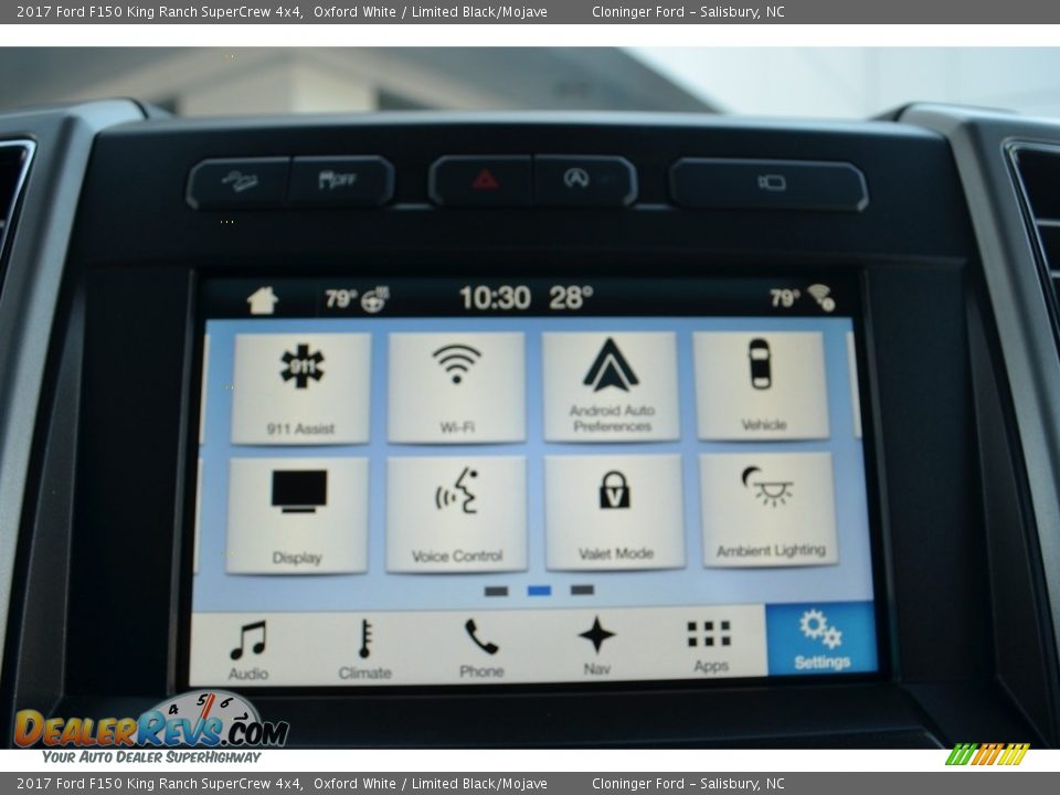 2017 Ford F150 King Ranch SuperCrew 4x4 Oxford White / Limited Black/Mojave Photo #20