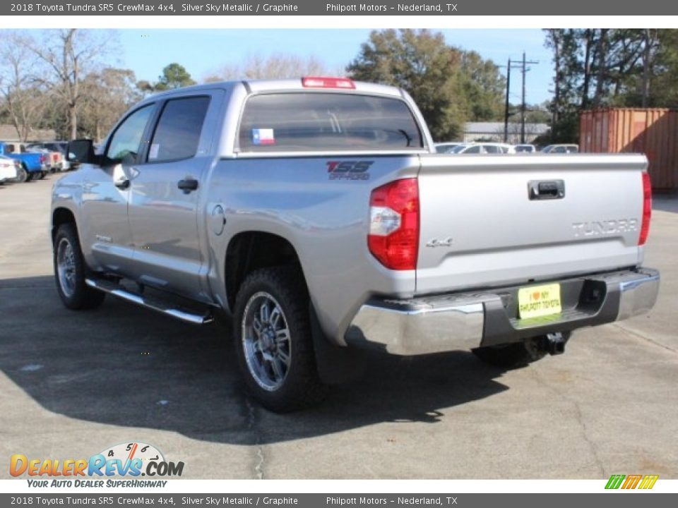 2018 Toyota Tundra SR5 CrewMax 4x4 Silver Sky Metallic / Graphite Photo #6