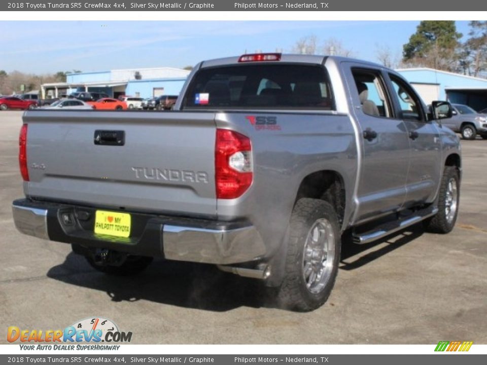 2018 Toyota Tundra SR5 CrewMax 4x4 Silver Sky Metallic / Graphite Photo #8