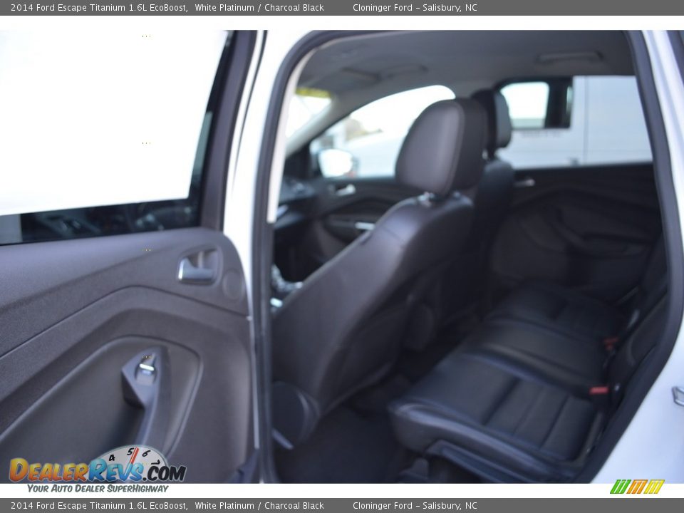 2014 Ford Escape Titanium 1.6L EcoBoost White Platinum / Charcoal Black Photo #12